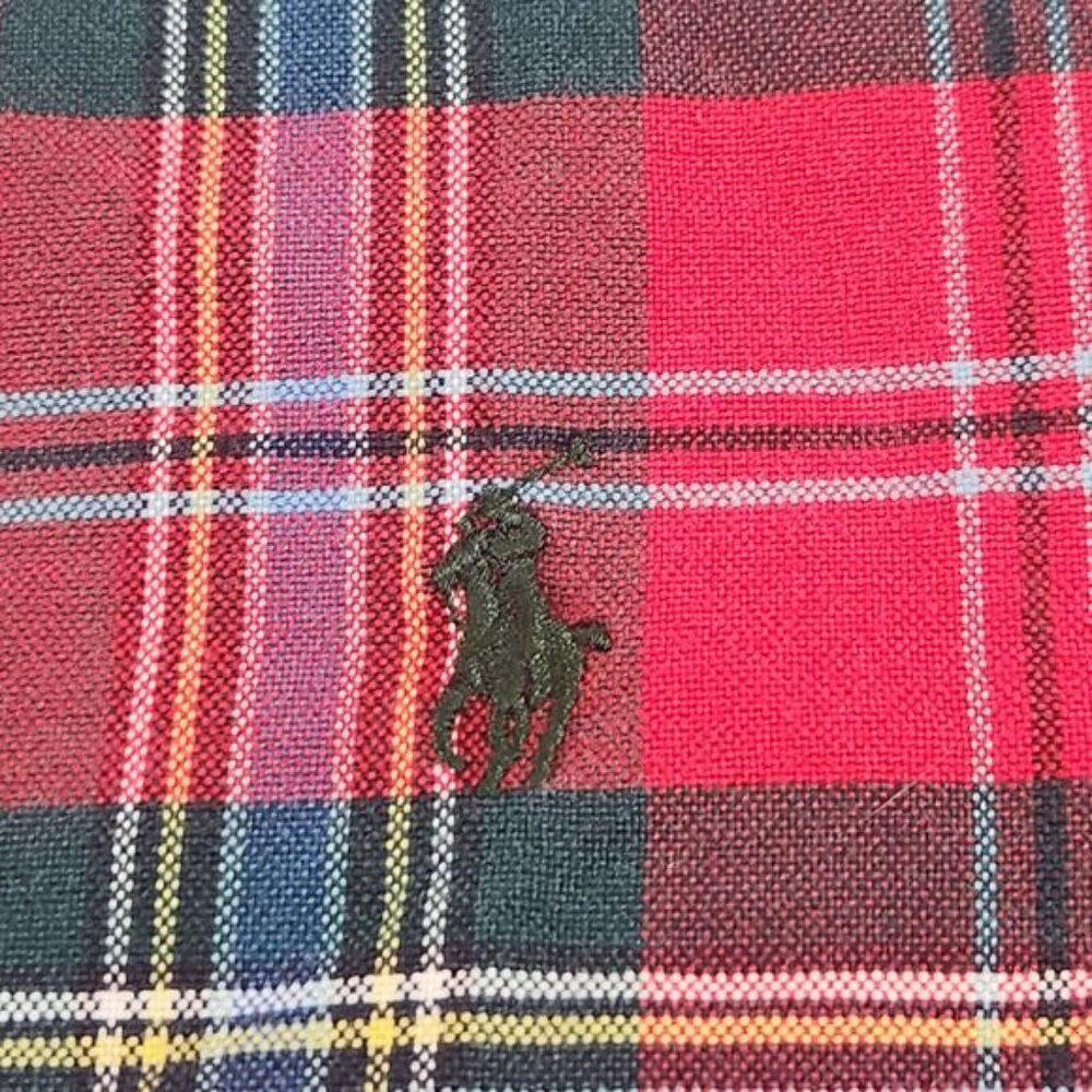 Ralph Lauren Shirt Mens‎ Large Plaid Preppy Career Button Pony Office Thick - Picture 3 of 9